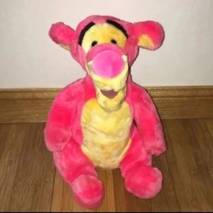 Disney Vintage Pink & Yellow Tigger Plush